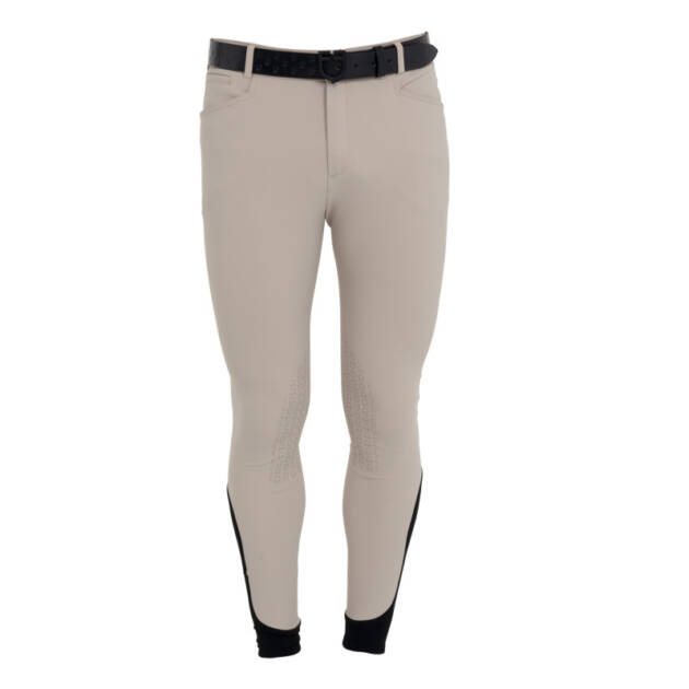 Calças masculinas slim fit com grip no joelho