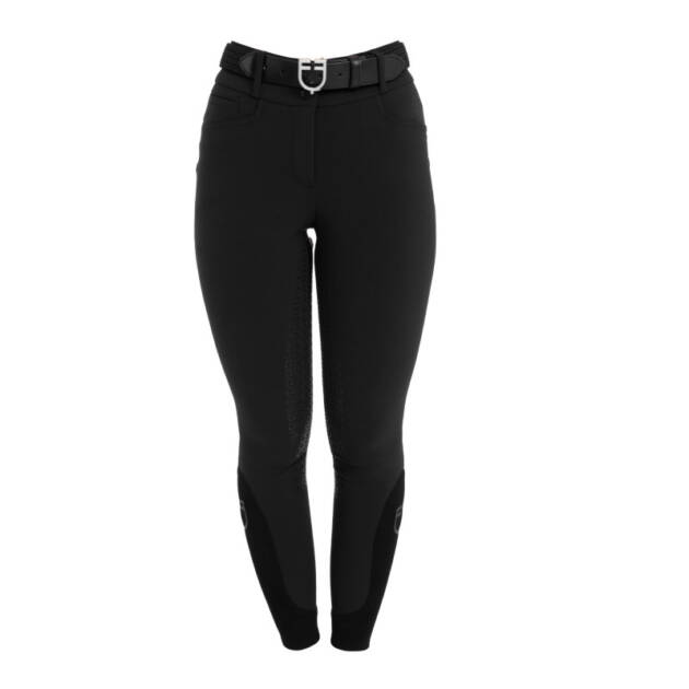 Calças femininas full grip de cintura alta em tecido técnico bi-stretch