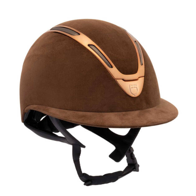 Cap Apocalypse feminino com casco em tecido efeito veludo homologação ASTM F1163-23
