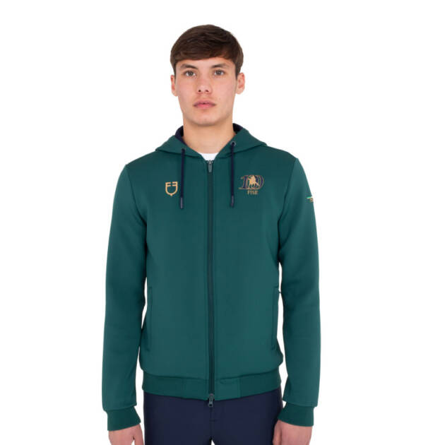 Moletom masculino com capuz Equestro X FISE 100