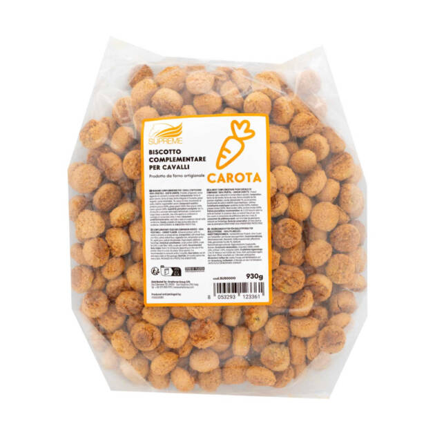 BISCOITO VEGETAL PARA CAVALOS SABOR CENOURA (930 g.)